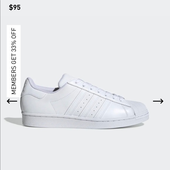 adidas Shoes - All White Adidas Superstar Sneakers